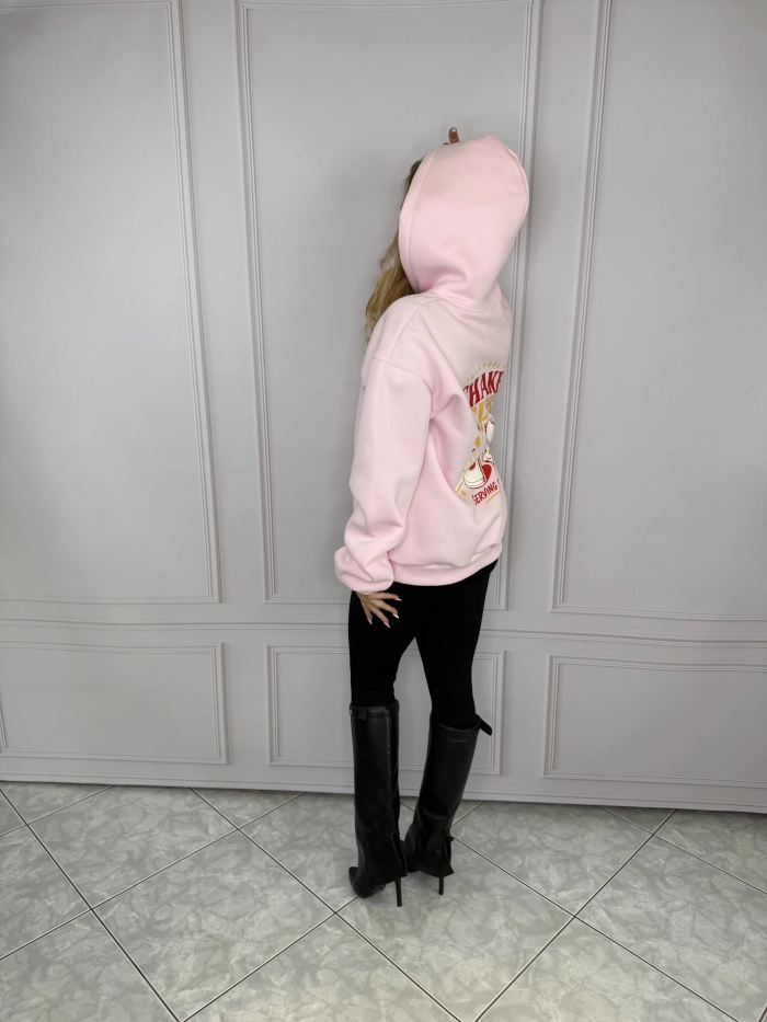 BLUZA OLAVOGA MC, OVERSIZE, ROZMIAR UNI, RÓŻ.
