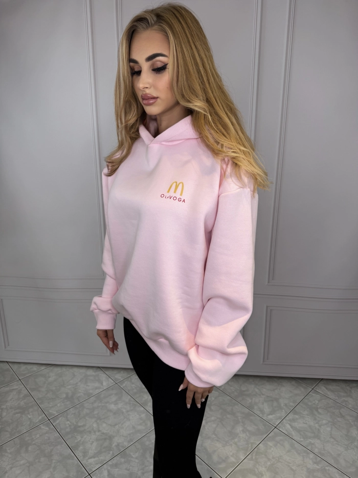 BLUZA OLAVOGA MC, OVERSIZE, ROZMIAR UNI, RÓŻ.