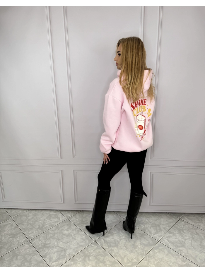 BLUZA OLAVOGA MC, OVERSIZE, ROZMIAR UNI, RÓŻ.