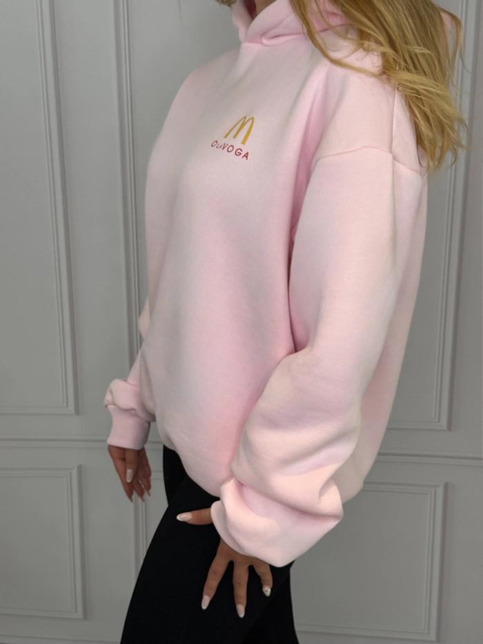 BLUZA OLAVOGA MC, OVERSIZE, ROZMIAR UNI, RÓŻ.